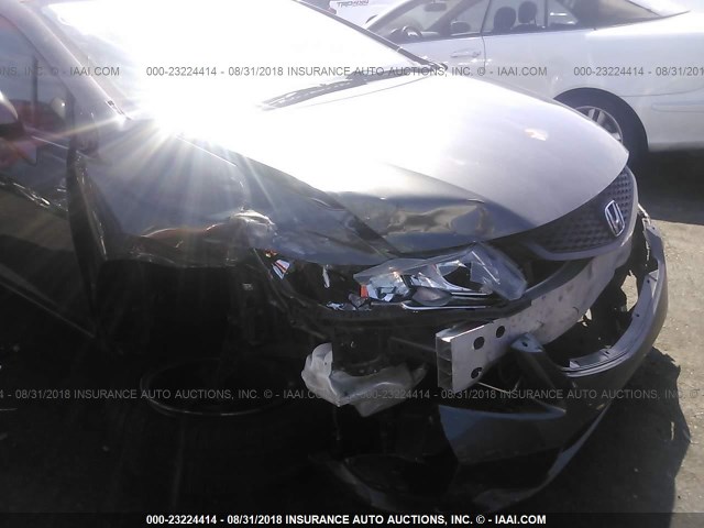 2HGFG3B19CH506215 - 2012 HONDA CIVIC EXL 灰色 照片 6