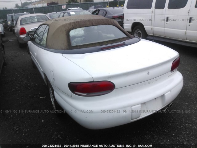 3C3EL55H5YT298461 - 2000 CHRYSLER SEBRING JXI WHITE photo 3