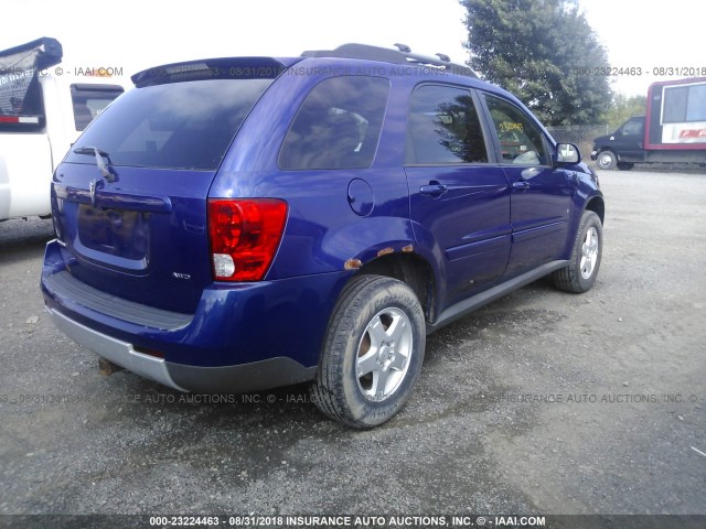 2CKDL73F266061540 - 2006 PONTIAC TORRENT BLUE photo 4