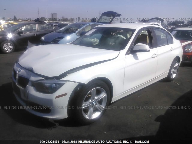 WBA3C1G51DNR46898 - 2013 BMW 328 I SULEV WHITE photo 2