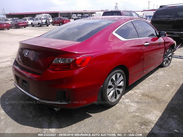 1HGCT1B3XDA000204 - 2013 HONDA Accord LX-S RED photo 4