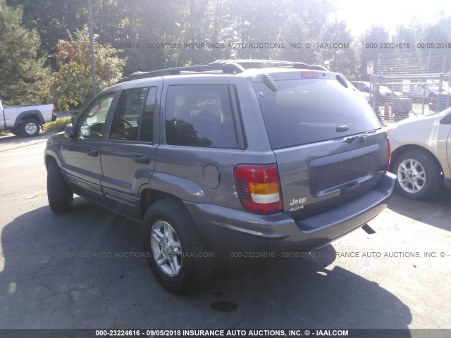 1J4GW48S54C254540 - 2004 JEEP GRAND CHEROKEE LAREDO/COLUMBIA/FREEDOM 灰色 照片 3
