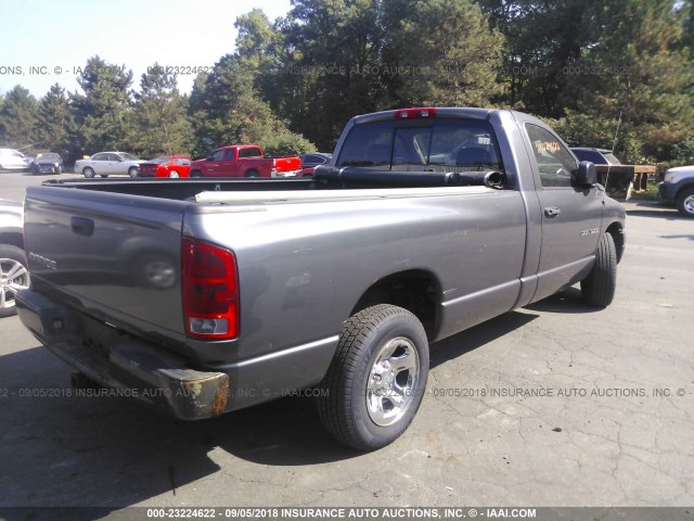 1D7HA16K64J281662 - 2004 DODGE RAM 1500 ST GRAY photo 4