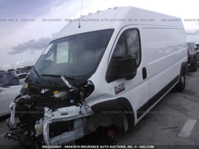 3C6TRVDG5JE108136 - 2018 RAM PROMASTER 2500 2500 HIGH WHITE photo 2