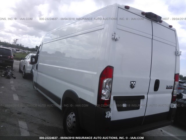 3C6TRVDG5JE108136 - 2018 RAM PROMASTER 2500 2500 HIGH WHITE photo 3