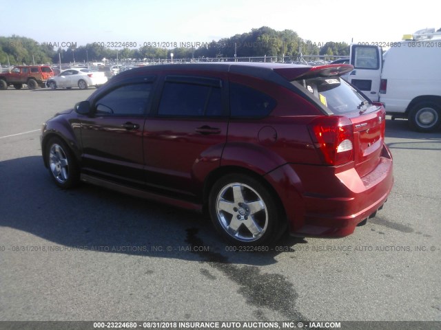 1B3HB68F68D648117 - 2008 DODGE CALIBER SRT-4 MAROON photo 3