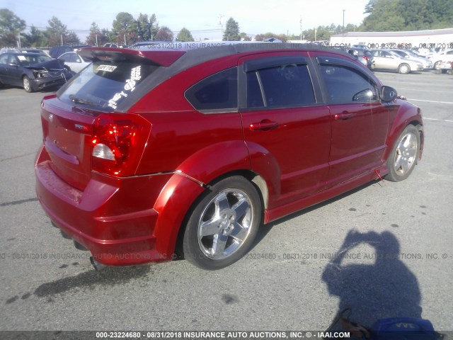 1B3HB68F68D648117 - 2008 DODGE CALIBER SRT-4 MAROON photo 4