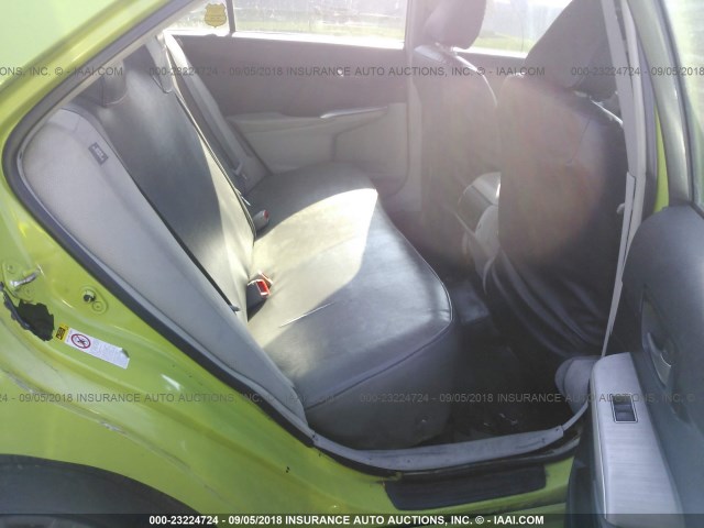 4T1BD1FK4DU071885 - 2013 TOYOTA CAMRY HYBRID/LE/XLE GREEN photo 8