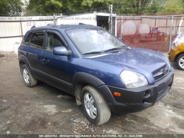 KM8JN12D86U450231 - 2006 HYUNDAI TUCSON GLS/LIMITED ლურჯი ფოტო 1