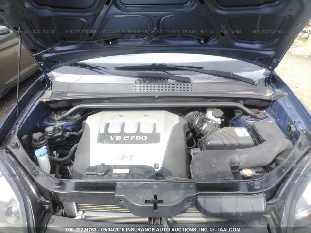 KM8JN12D86U450231 - 2006 HYUNDAI TUCSON GLS/LIMITED ლურჯი ფოტო 10