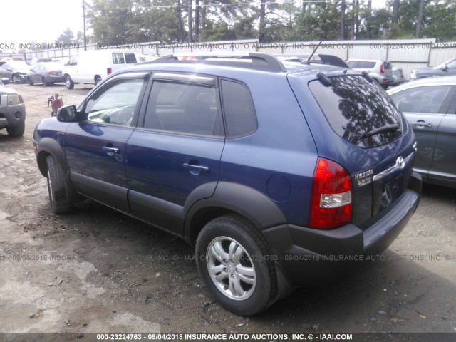 KM8JN12D86U450231 - 2006 HYUNDAI TUCSON GLS/LIMITED ლურჯი ფოტო 3