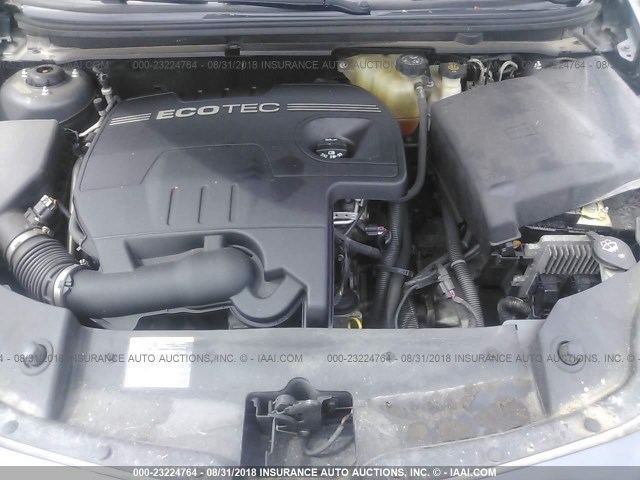1G1ZH57B68F200113 - 2008 CHEVROLET MALIBU 1LT ნაცრისფერი ფოტო 10
