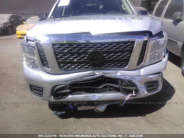 1N6AA1EJ1JN501036 - 2018 NISSAN TITAN S SILVER photo 6