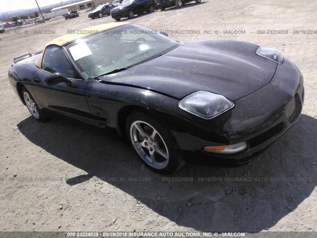 1G1YY32G925116285 - 2002 CHEVROLET CORVETTE BLACK photo 1