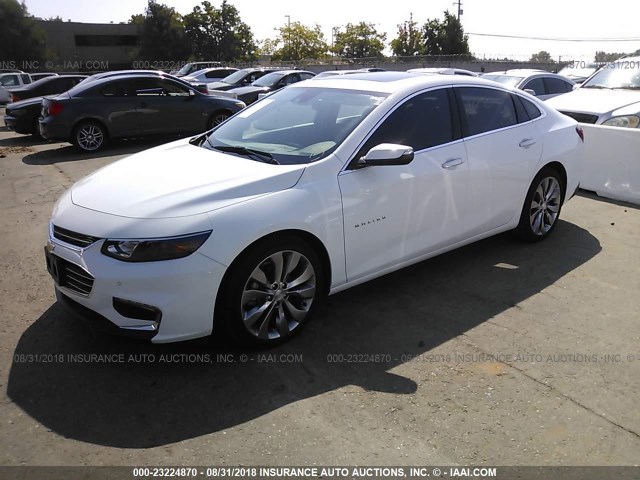 1G1ZH5SXXGF228496 - 2016 CHEVROLET MALIBU PREMIER 白色 照片 2