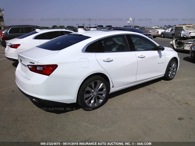 1G1ZH5SXXGF228496 - 2016 CHEVROLET MALIBU PREMIER 白色 照片 4