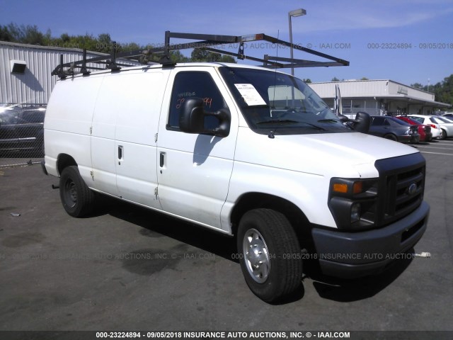 1FTSE3EL0CDB28718 - 2012 FORD ECONOLINE E350 SUPER DUTY VAN WHITE photo 1