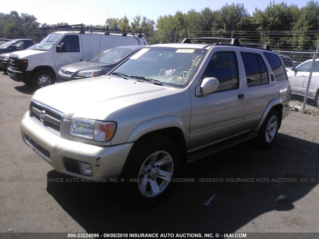 JN8DR09Y23W802877 - 2003 NISSAN PATHFINDER LE/SE BEIGE photo 2