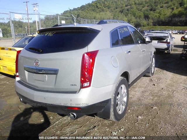 3GYFNDE34CS606530 - 2012 CADILLAC SRX LUXURY COLLECTION SILVER photo 4