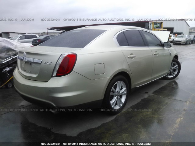 1LNHL9DR1BG608946 - 2011 LINCOLN MKS GOLD photo 4