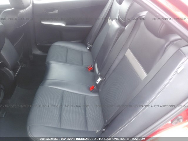 4T1BF1FK6CU590820 - 2012 TOYOTA CAMRY SE/LE/XLE წითელი ფოტო 8