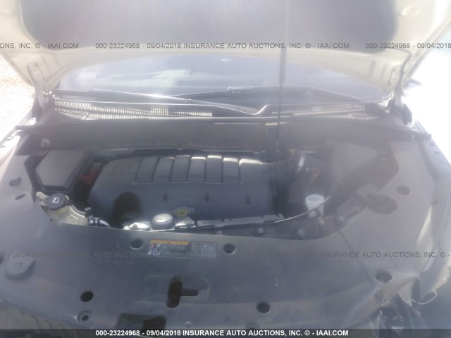 1GNKRJKD8EJ214229 - 2014 CHEVROLET TRAVERSE LTZ WHITE photo 10