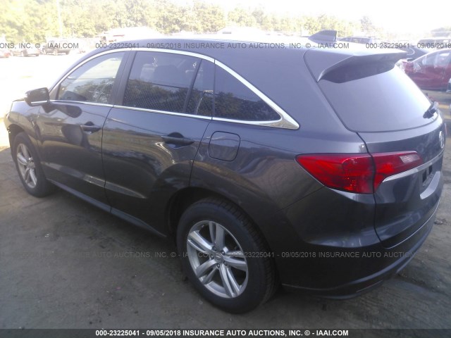 5J8TB3H54DL014756 - 2013 ACURA RDX TECHNOLOGY GRAY photo 3