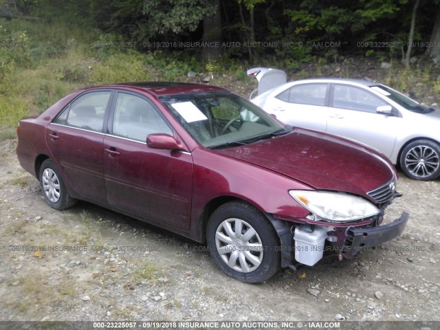 4T1BE32KX5U015997 - 2005 TOYOTA CAMRY LE/XLE/SE Қызыл фото 1