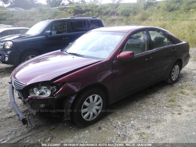 4T1BE32KX5U015997 - 2005 TOYOTA CAMRY LE/XLE/SE Қызыл фото 2