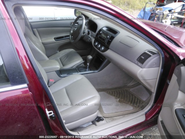 4T1BE32KX5U015997 - 2005 TOYOTA CAMRY LE/XLE/SE Қызыл фото 5