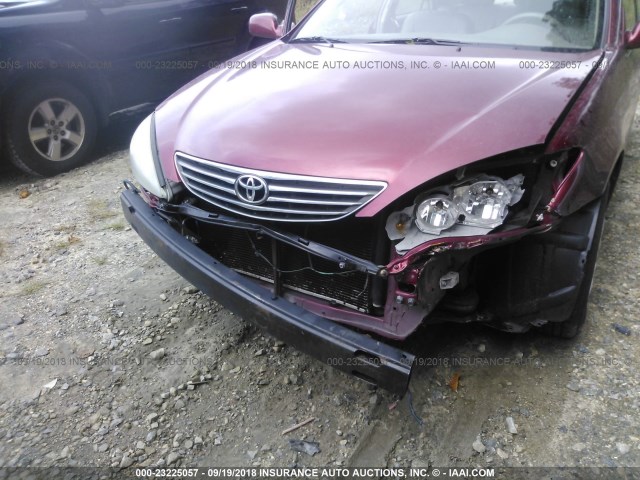 4T1BE32KX5U015997 - 2005 TOYOTA CAMRY LE/XLE/SE Қызыл фото 6