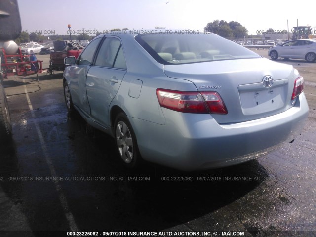 4T1BE46K38U786936 - 2008 TOYOTA CAMRY CE/LE/XLE/SE BLUE photo 3