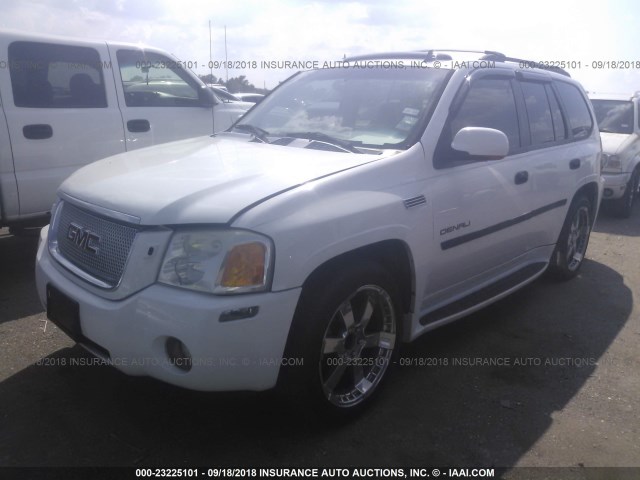 1GKES63M862170268 - 2006 GMC ENVOY DENALI WHITE photo 2