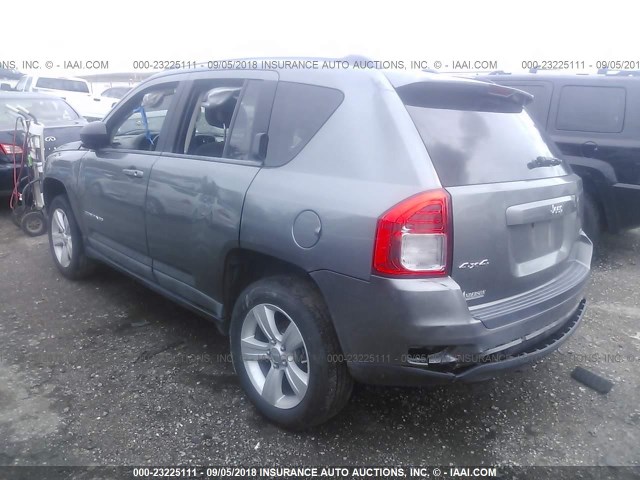 1J4NF1FB5BD250617 - 2011 JEEP COMPASS SPORT GRAY photo 3