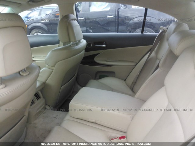 JTHBE96S070022015 - 2007 LEXUS GS 350 WHITE photo 8