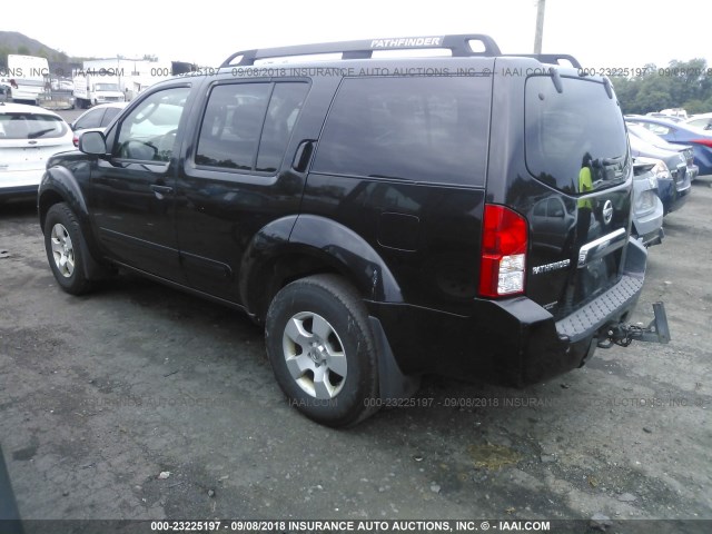 5N1AR18W36C652543 - 2006 NISSAN PATHFINDER LE/SE/XE BLACK photo 3