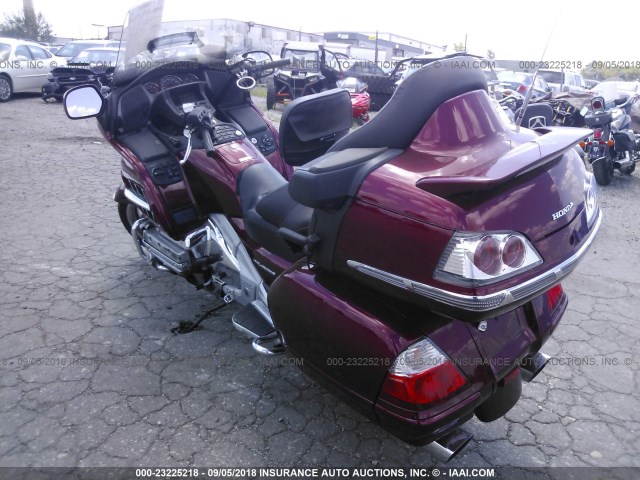 1HFSC47H19A800824 - 2009 HONDA GL1800 MAROON photo 3