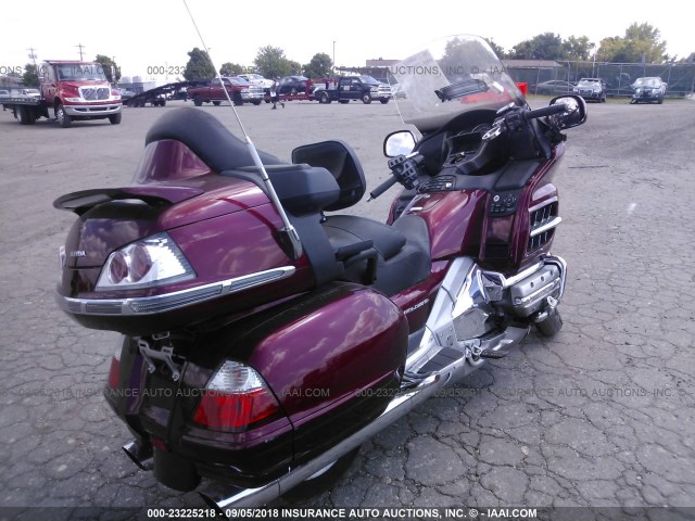 1HFSC47H19A800824 - 2009 HONDA GL1800 MAROON photo 4