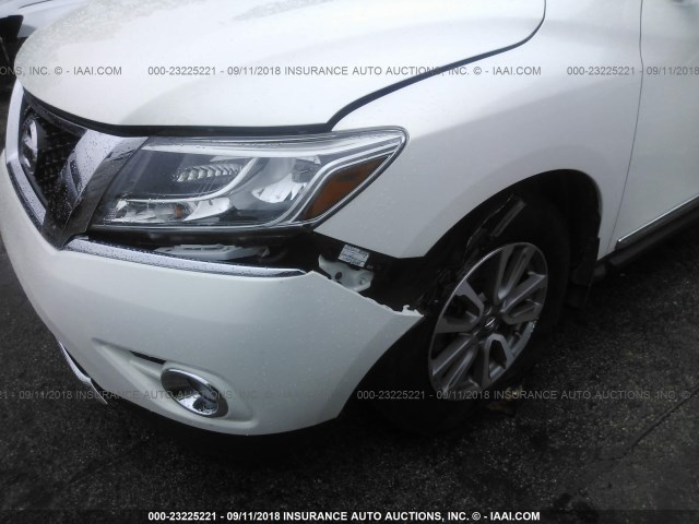 5N1AR2MM7EC667300 - 2014 NISSAN PATHFINDER S/SV/SL/PLATINUM WHITE photo 6