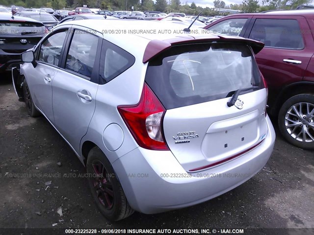 3N1CE2CP5FL384827 - 2015 NISSAN VERSA NOTE S/S PLUS/SV/SL/SR SILVER photo 3