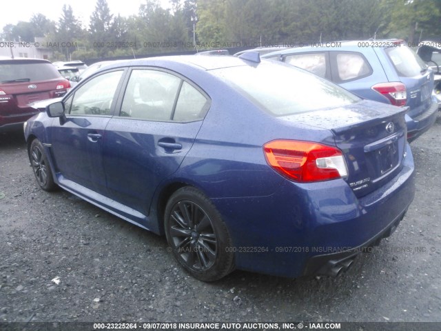 JF1VA1D62F9809159 - 2015 SUBARU WRX PREMIUM BLUE photo 3