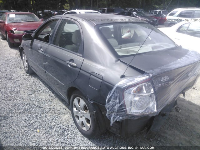 KNAFE121365265902 - 2006 KIA NEW SPECTRA LX/EX GRAY photo 3