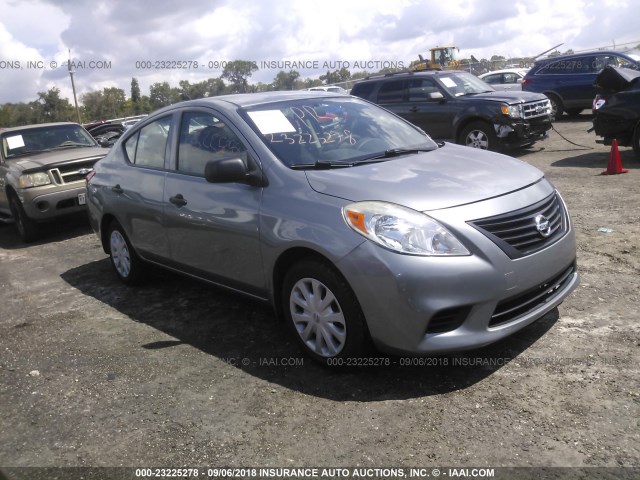 3N1CN7APXCL845824 - 2012 NISSAN VERSA S/SV/SL GRAY photo 1