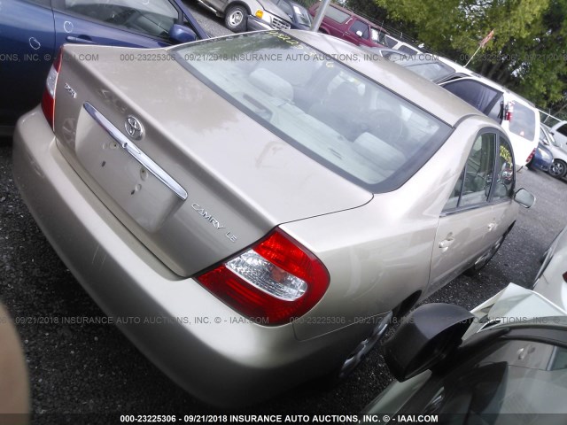 4T1BE32K62U065596 - 2002 TOYOTA CAMRY LE/XLE/SE Қоңыр фото 4