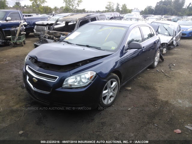 1G1ZB5E0XCF288627 - 2012 CHEVROLET MALIBU LS 蓝色 照片 2