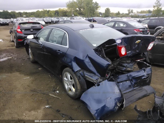 1G1ZB5E0XCF288627 - 2012 CHEVROLET MALIBU LS 蓝色 照片 3