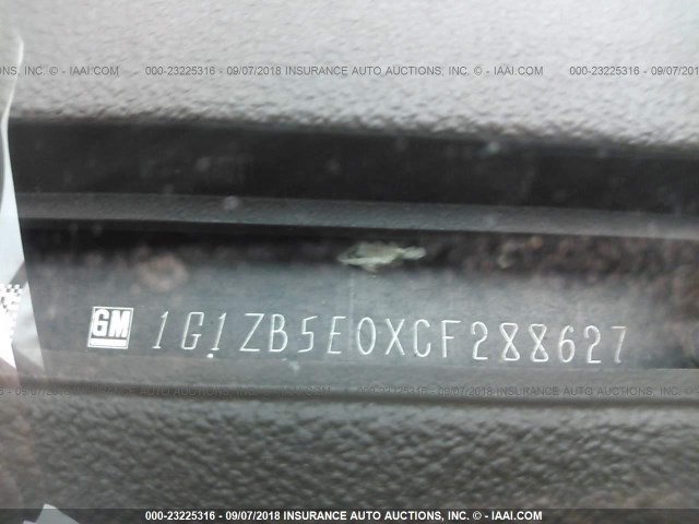 1G1ZB5E0XCF288627 - 2012 CHEVROLET MALIBU LS 蓝色 照片 9