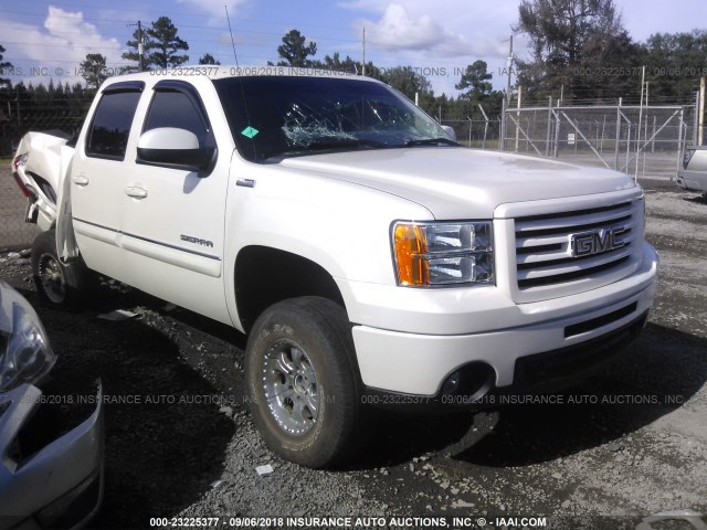 3GTP2WE70DG211556 - 2013 GMC SIERRA K1500 SLT WHITE photo 1