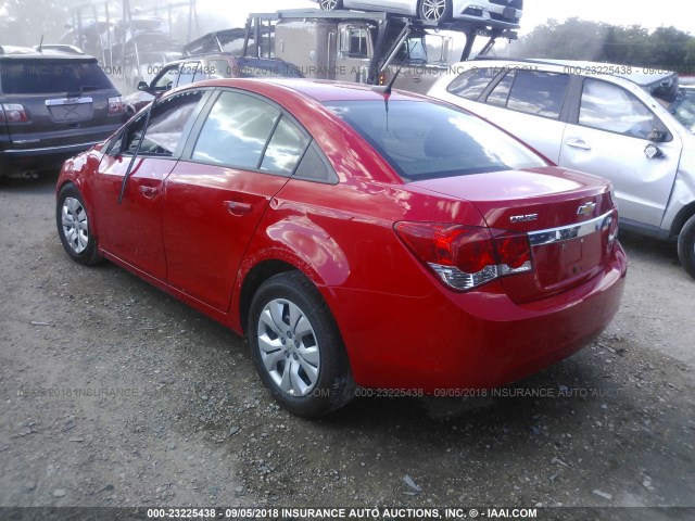 1G1PA5SH6E7202778 - 2014 CHEVROLET CRUZE LS RED photo 3