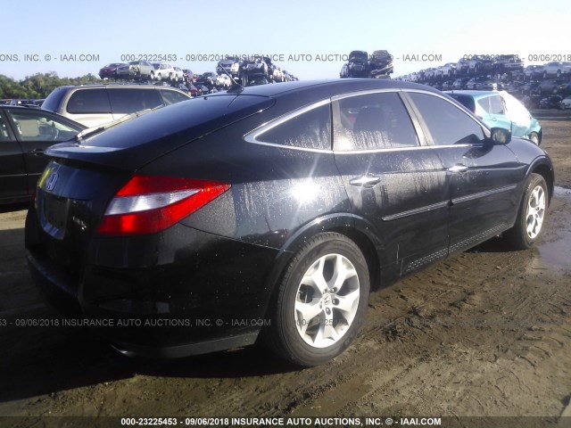 5J6TF1H56BL001389 - 2011 HONDA ACCORD CROSSTOUR EXL BLACK photo 4